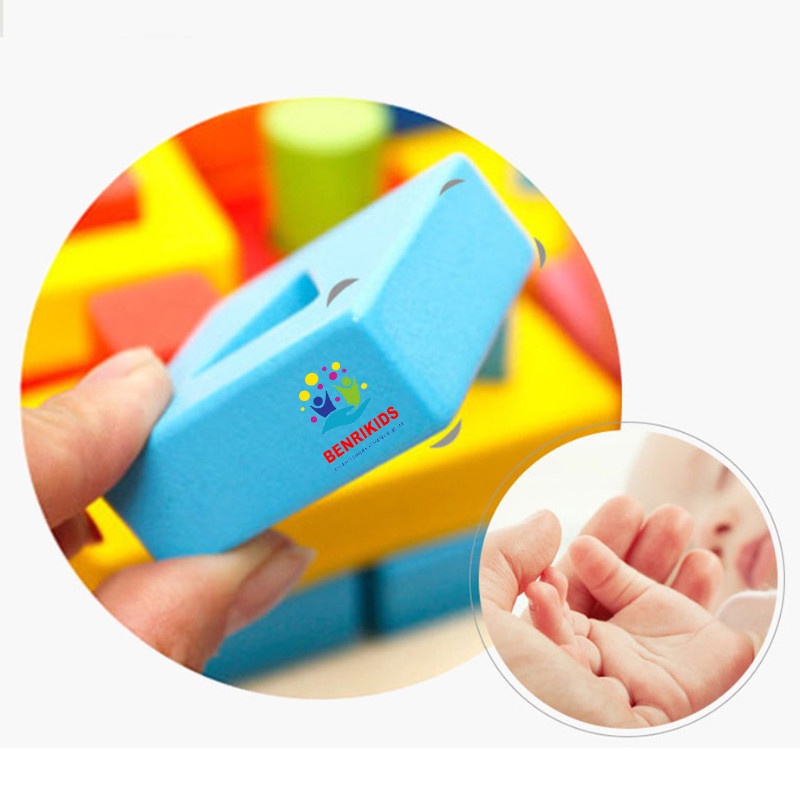 Bộ Thả Hình Khối Cọc Trụ Bằng Gỗ Đồ Chơi Trí Tuệ Cho Bé Làm Quen Với Màu Sắc Và Hình Khối Cơ Bản