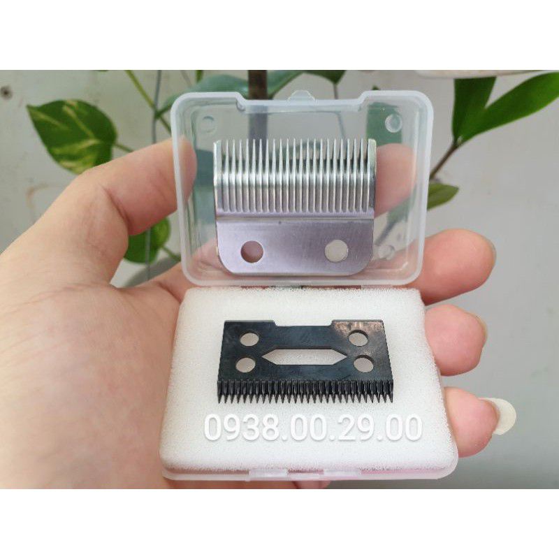 Lưỡi Sứ Carbon Cho Tông Đơ Kemei, Surker, Jame. Bộ Lưỡi Sứ Carbon Cao Cấp Cho Tông Đơ Cắt Tóc.