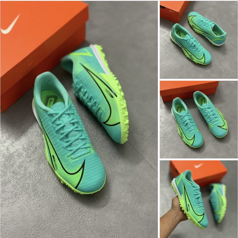 Giày Đá Bóng Mercurial Vapor 14 Academy TF Màu Xanh Giày Bóng Đá Cỏ Nhân Tạo