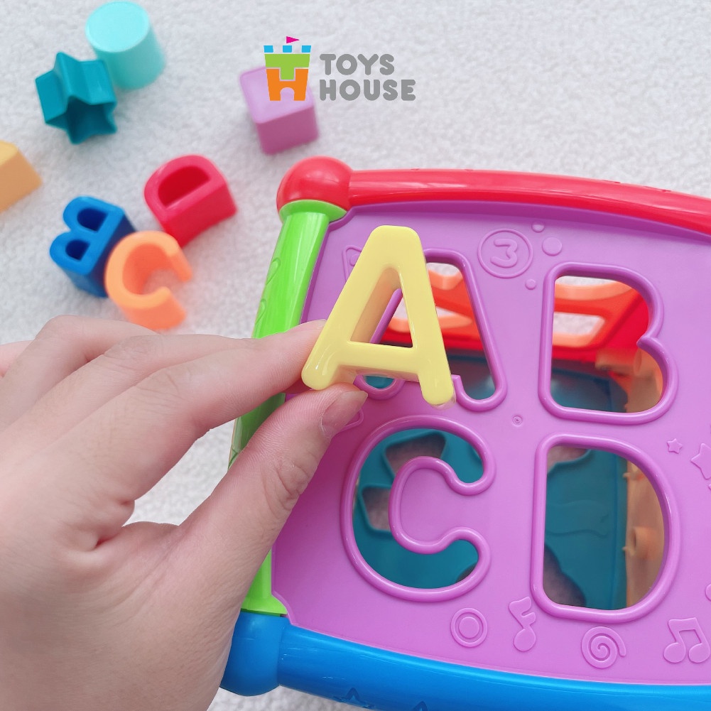 Đồ chơi thả hình khối, hộp lập phương có đàn nhạc - đồ chơi giáo dục cho bé từ 6 tháng ToysHouse HE0520