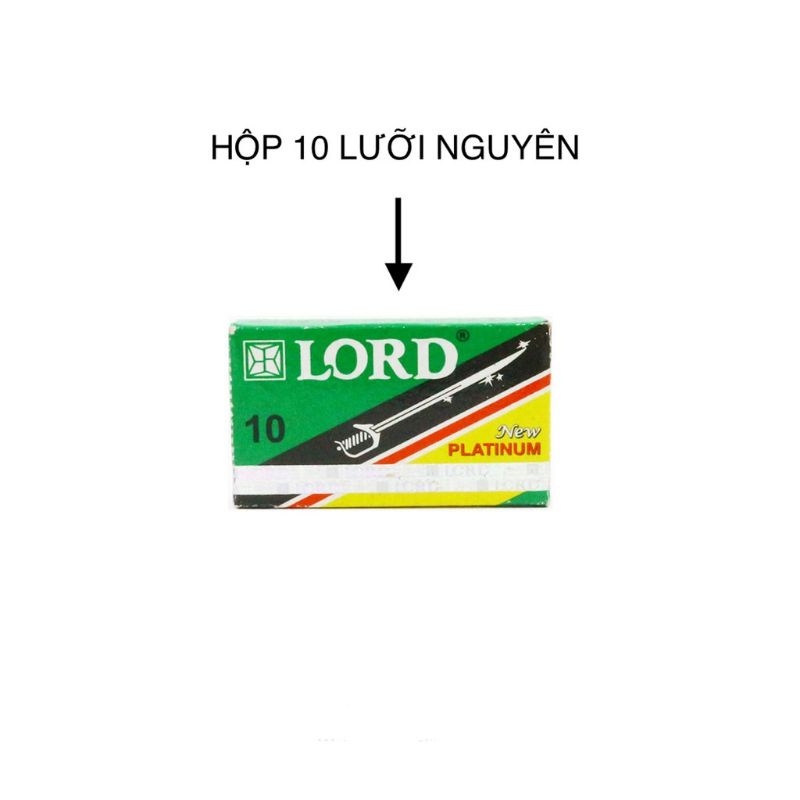 Dao Lam Lord 1 Cây 200 Lưỡi Vỉ dao lam cạo dâu Sắc Bén Chính Hãng