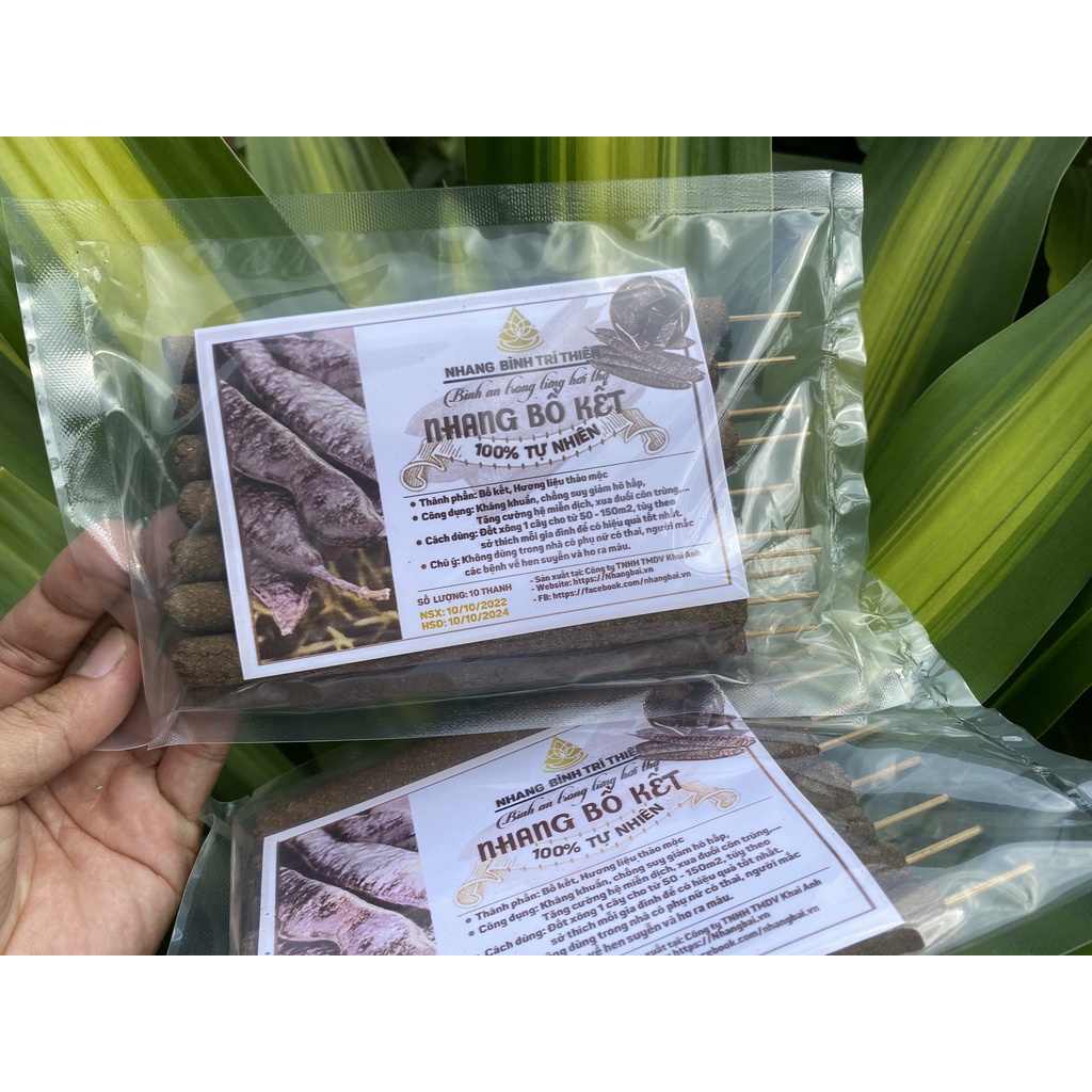 10 Thanh Nhang Bồ Kết Xông nhà Bình Trí Thiện