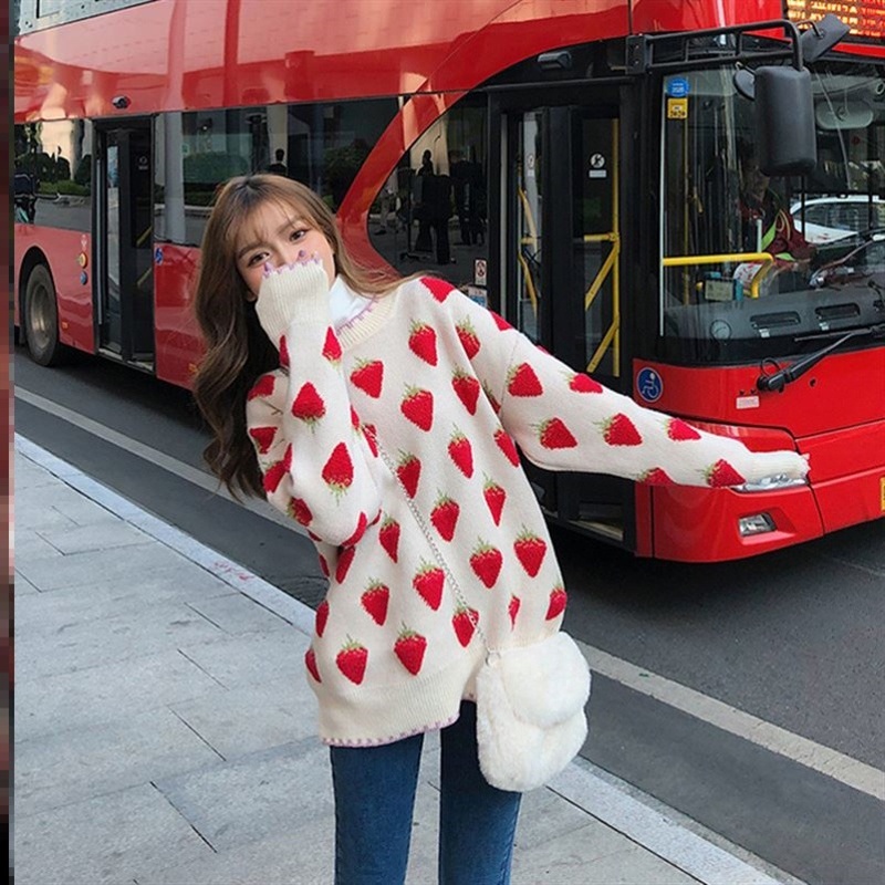 IELGYÁo sweater Dáng Rộng Phong Cách Phương Tây Cho Nữ