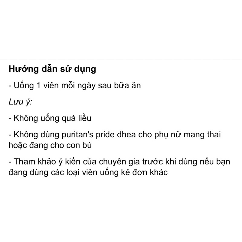Bổ sung cho BN có AMH thấp DHEA 50m.g