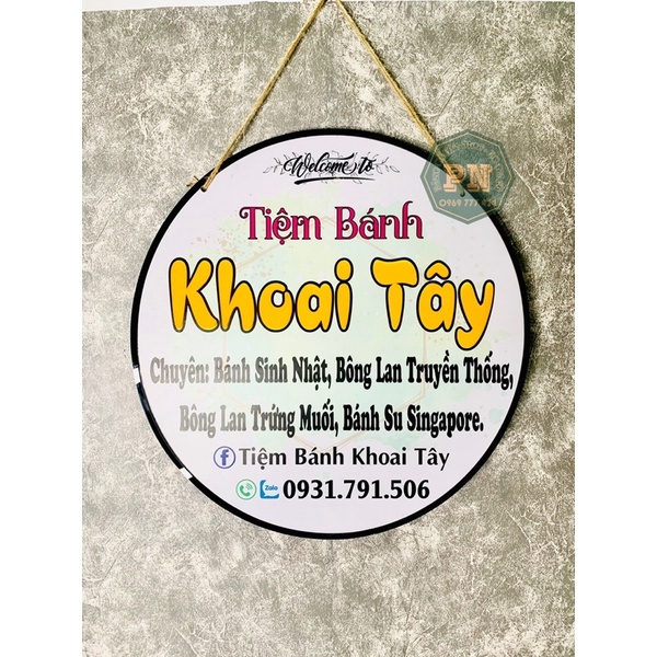 Bảng Tên Shop -Bảng Gỗ Giá Rẻ-Bảng  Decor Treo Cửa,Treo Tường