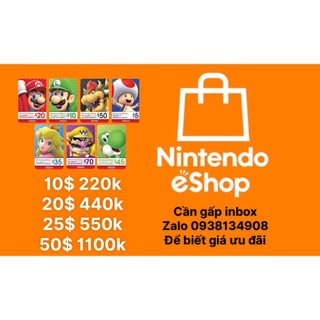 Thẻ Eshop Gift Card hệ US
