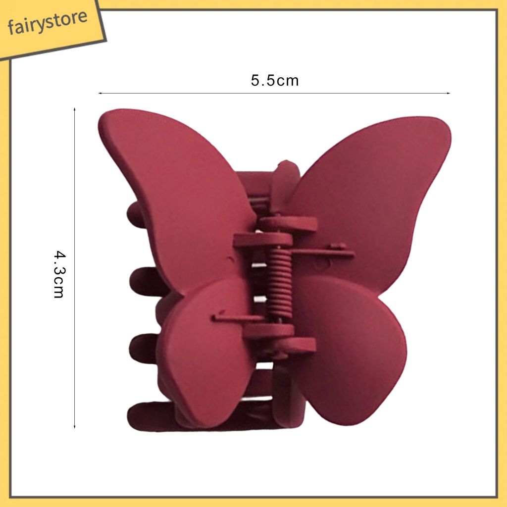 Kẹp Tóc Màu Trơn Chống Trượt Kiểu Dáng Đơn Giản Cho Nữ