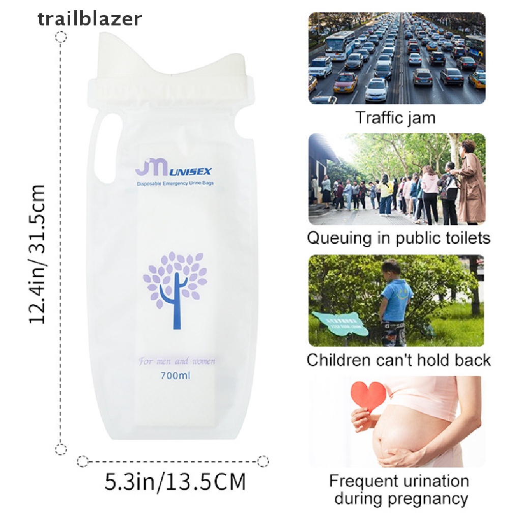 Set 4 Túi Đi Tiểu Khẩn Cấp Dùng Một Lần Tiện Dụng Cho Xe Hơi