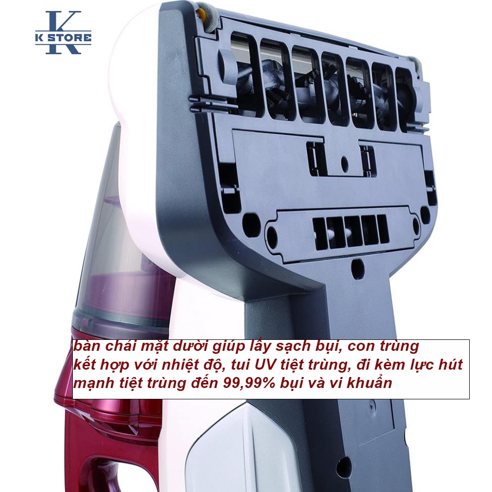 Máy hút bụi giường nệm, hàng cao cấp Châu Âu  lực hút mạnh, Uv, nhiệt Hoover MBC-500UV thế hệ mới