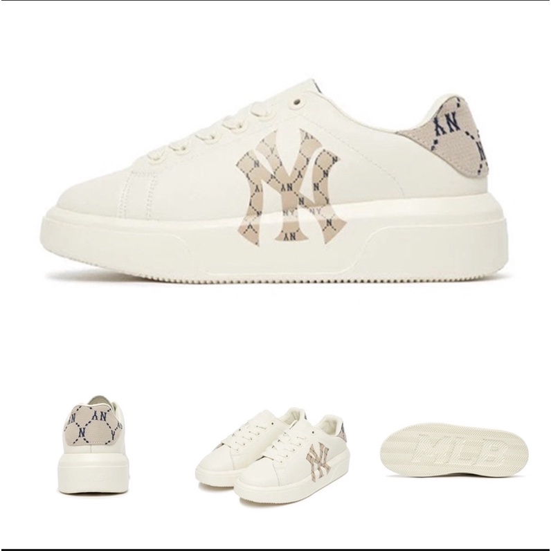 Giày MLB Sneaker Cổ Thấp Chunky Classic logo Yankee.s - Unisex Thương Hiệu Hàn Quốc Chính Hãng,SHOELAB