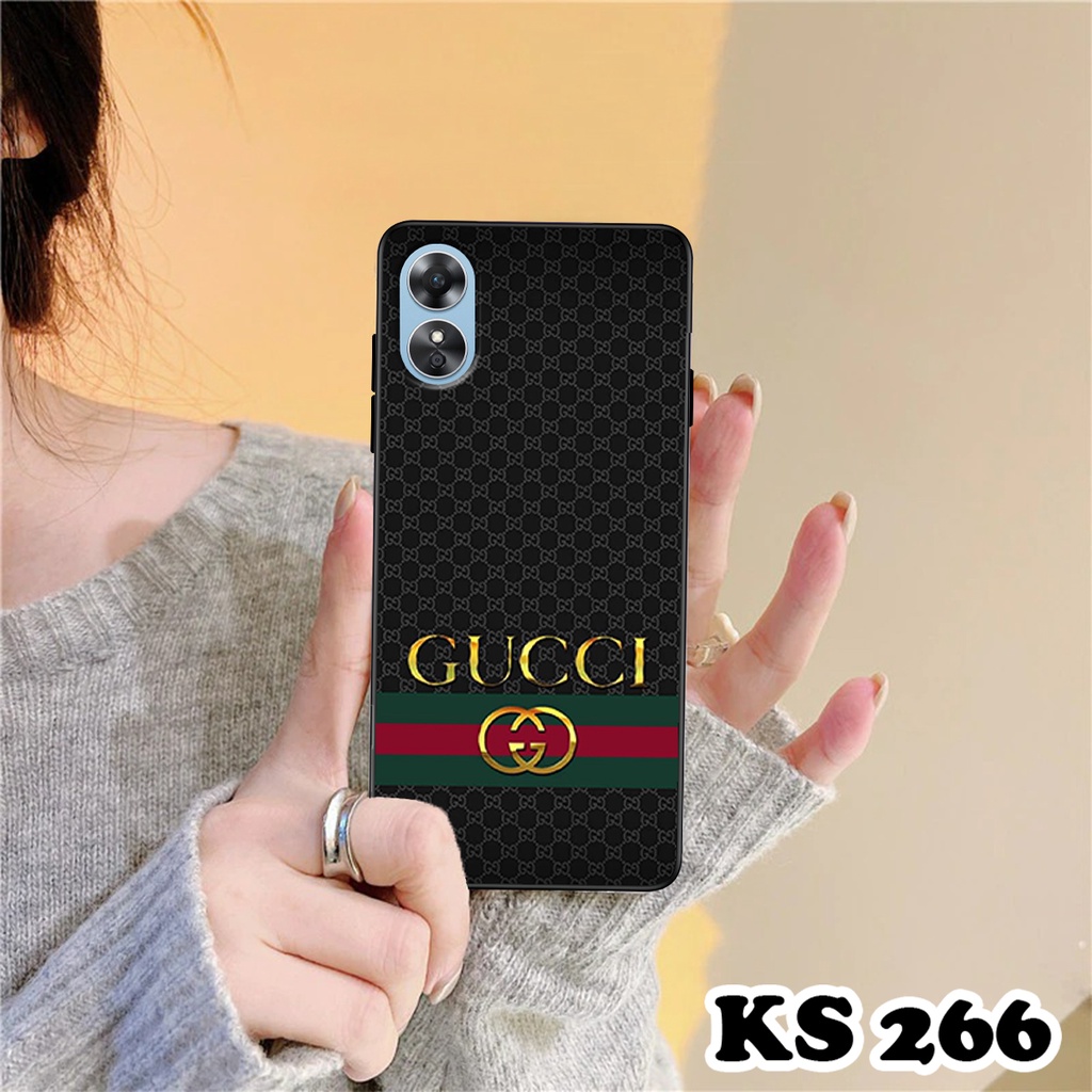 Ốp lưng Oppo A17 - A17k in hình ＧＵＣＣＩcực sang trọng - Chất liệu TPU cao cấp