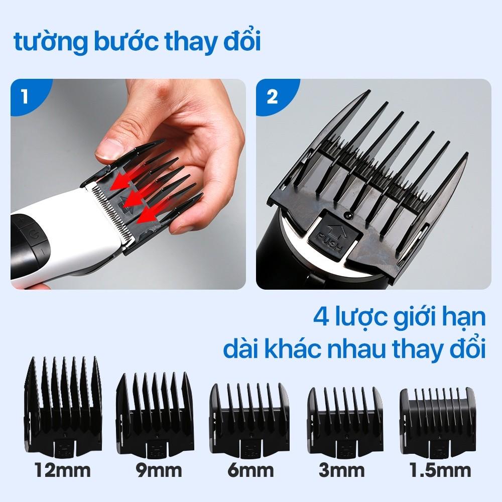 Tông đơ cắt tóc cầm tay BOMIDI L1 - 4 cấp độ để chọn, màn hình hiện thị - Minh Tín Shop