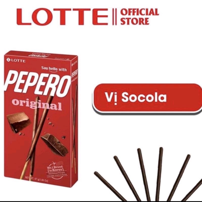 Bánh Que SOCOLA PEPERO LOTEE Nhập Khẩu Hàng Quốc