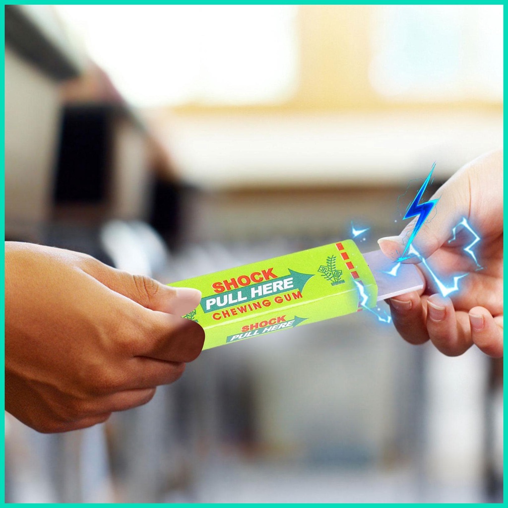 Vui nhộn shock joke electric chewing gum prank tricky toys an toàn kéo đầu vô hại nhai kẹo cao su đồ chơi sốc điện hjuvn