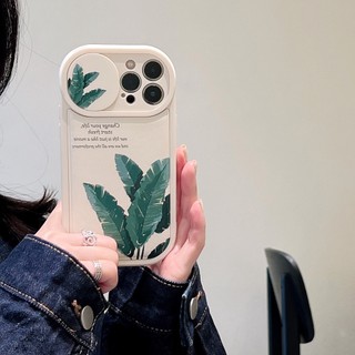 Ốp Điện Thoại Mềm Chống Rơi Họa Tiết Lá Chuối Hoạt Hình Cho Iphone 14Pro MAX 14Pro 11 12 13 Pro MAX XS MAX