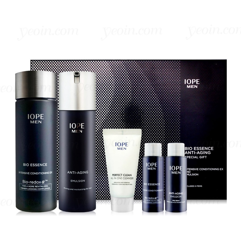 Bộ sản phẩm dưỡng da cho nam IOPE Men Bio Essence
