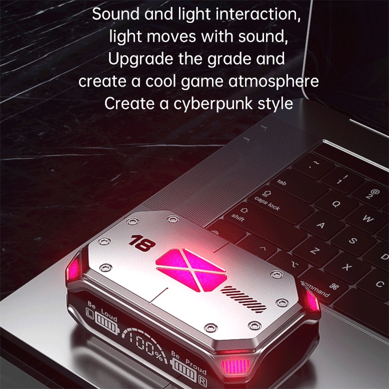 Tai Nghe Bluetooth Không Dây TWS Phong Cách Kim Loại Âm Thanh Nổi HiFi Chống Thấm Nước Kèm Mic