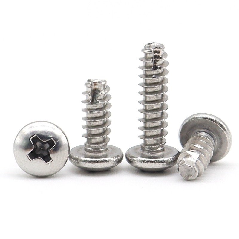 Vít Đầu Tròn Chữ Thập Bằng Thép Không Gỉ M2 M2.3 M2.6 M3 304