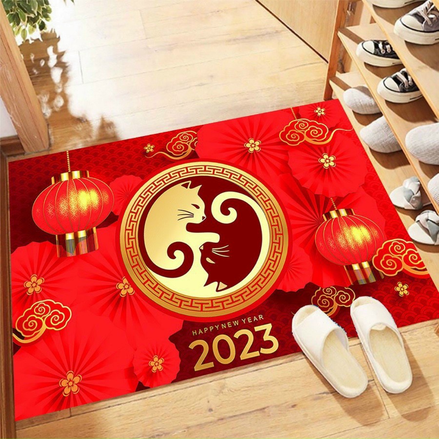 Thảm lau chân tết 2023  an khang nhiều mẫu.