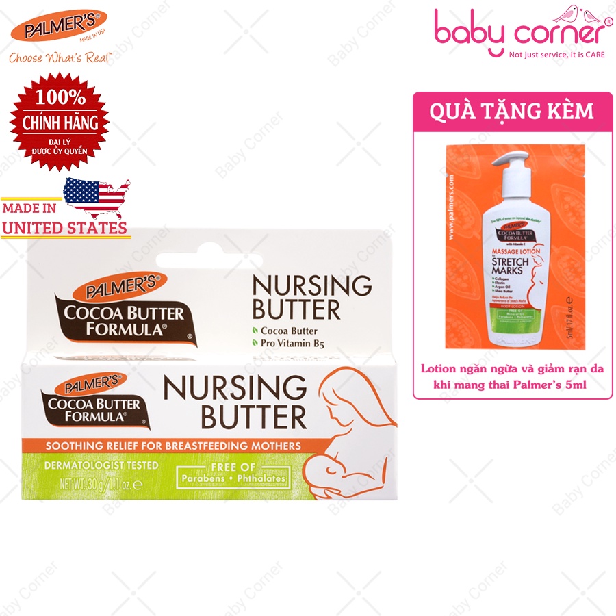 KEM NGĂN NGỪA NỨT NẺ VÀ GIẢM ĐAU ĐẦU TI KHI CHO CON BÚ PALMER'S