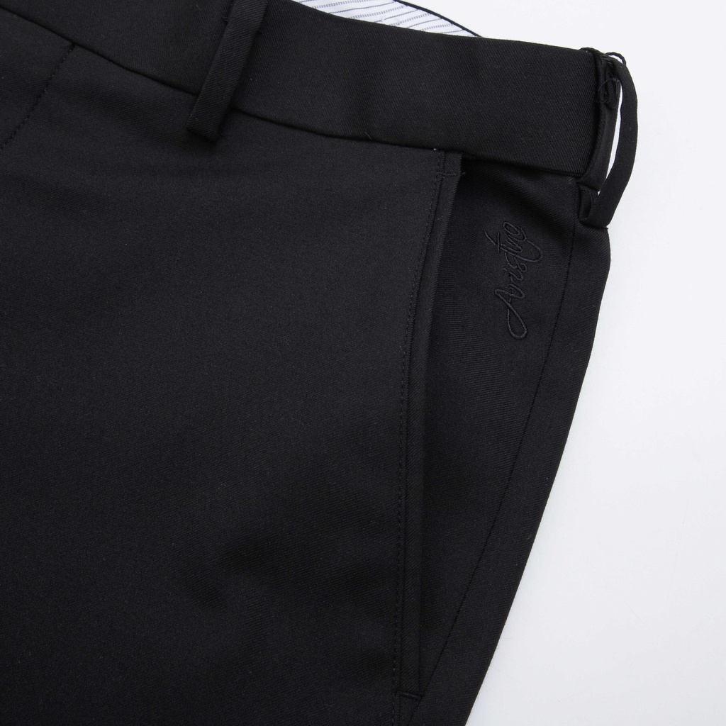Quần âu nam ARISTINO phom Regular fit suông nhẹ, màu đen lịch lãm dễ phối trang phục  - ATR03902