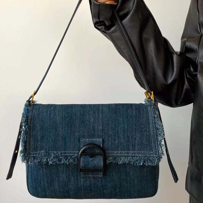 Oeteo Túi Xách Đeo Vai Phối Tua Rua Kiểu Cao Bồi Thời Trang Dành Cho Nữ