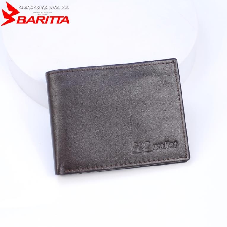 Ví nam Baritta da bò dáng ngang. bóp da nam chính hãng BH 12 tháng - VD004