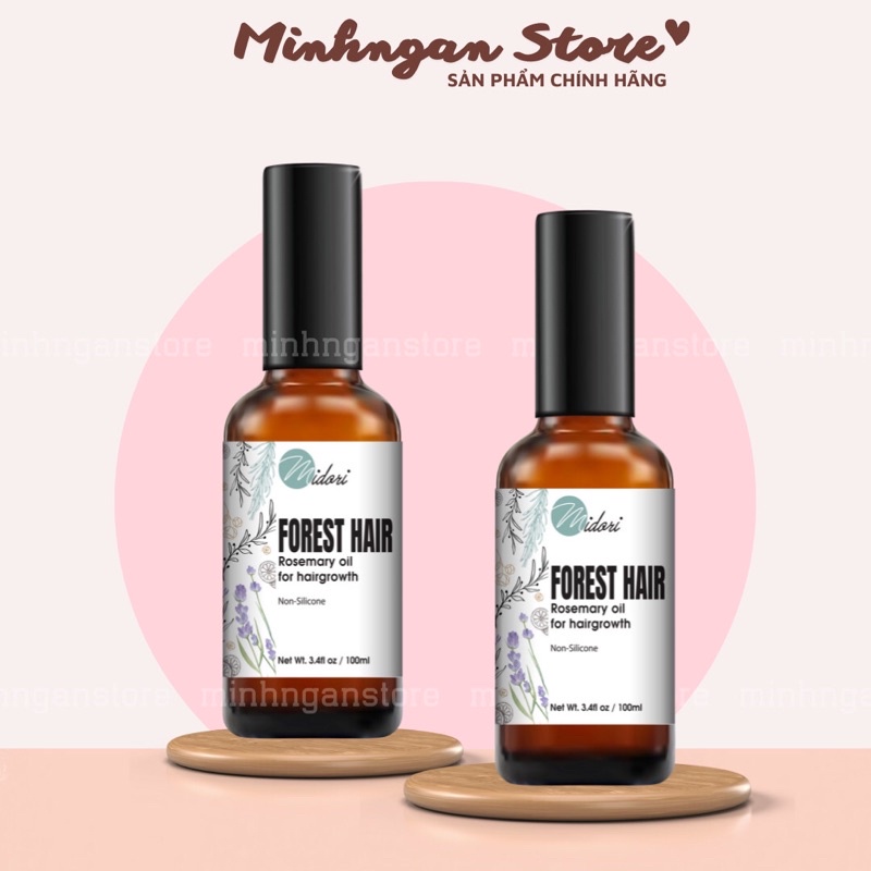 Serum Dưỡng Tóc Rosemary Oil FOREST HAIR, Xịt Mọc Tóc Tinh Dầu Hương Thảo Dưỡng Tóc Dài Nhanh