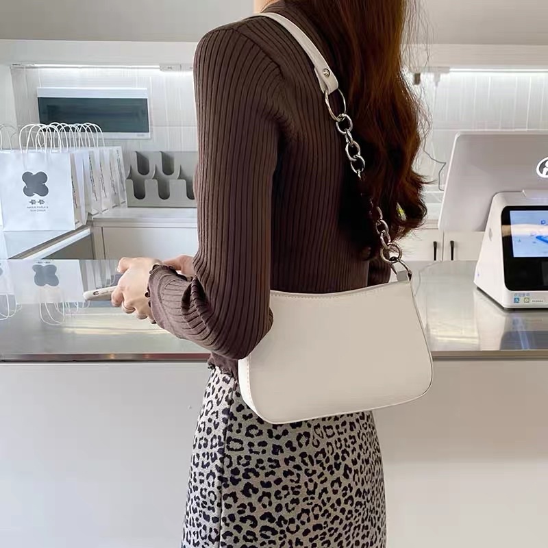 Túi kẹp nách đeo chéo đeo vai phối xích đẹp đi chơi hottrend T450