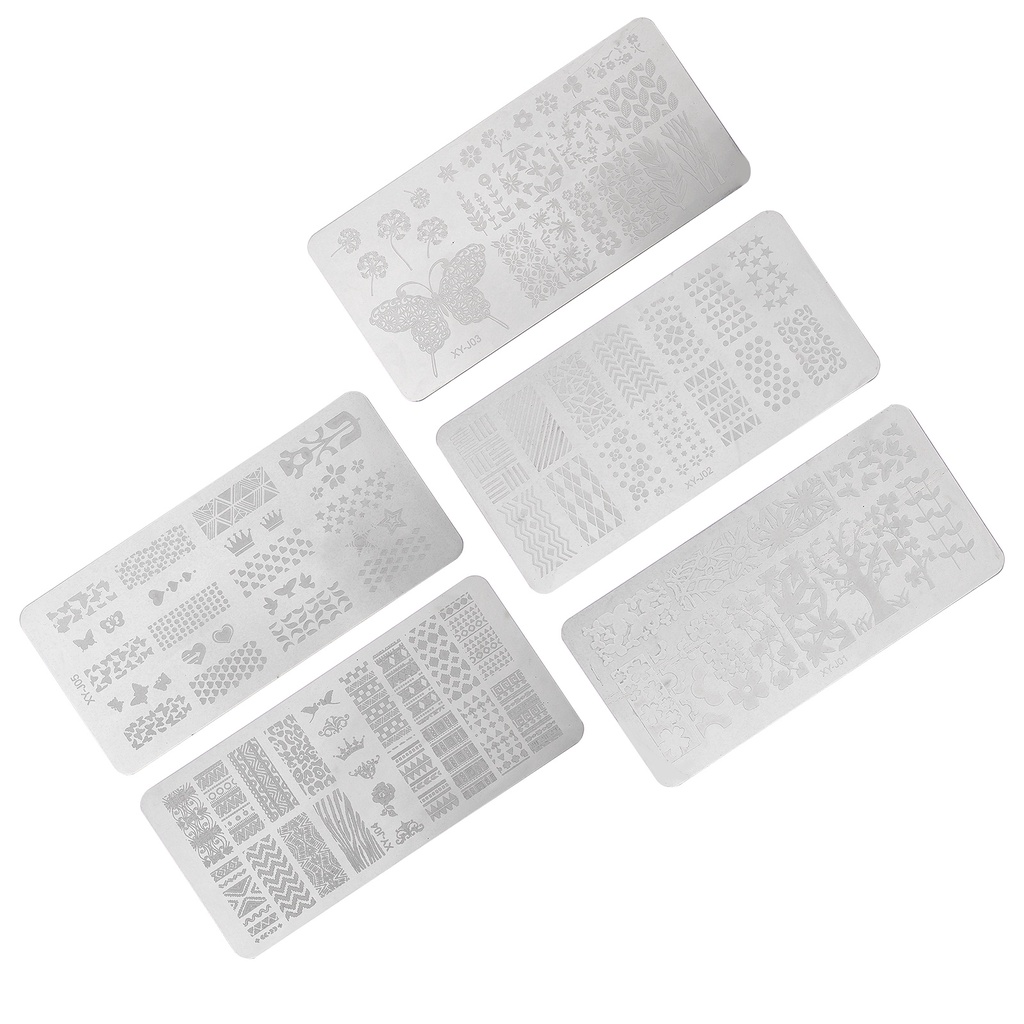 Khuôn In Móng Tay Bằng Thép Không Gỉ Diy