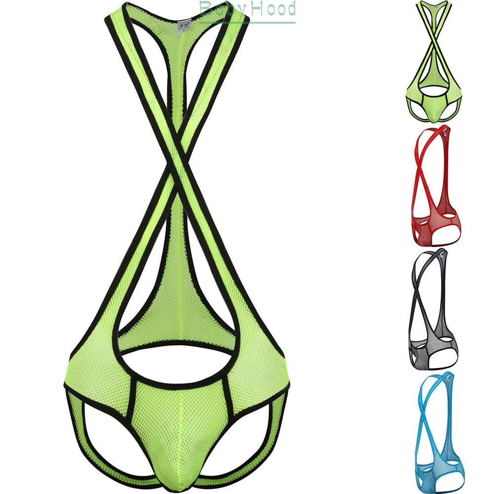 Underwear Stretch Strings Bodysuit U Convex Boxer Briefs Underpants Wrestling#BBHOOD