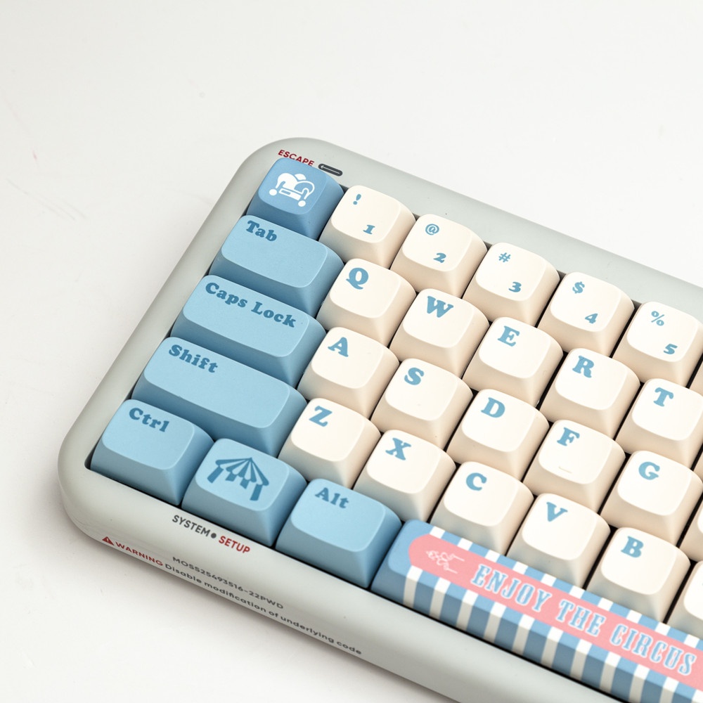 140 Phím Circus Keycaps XDA Profile Anime dễ thương PBT Dye Sub Bàn phím cơ MAC Keycap