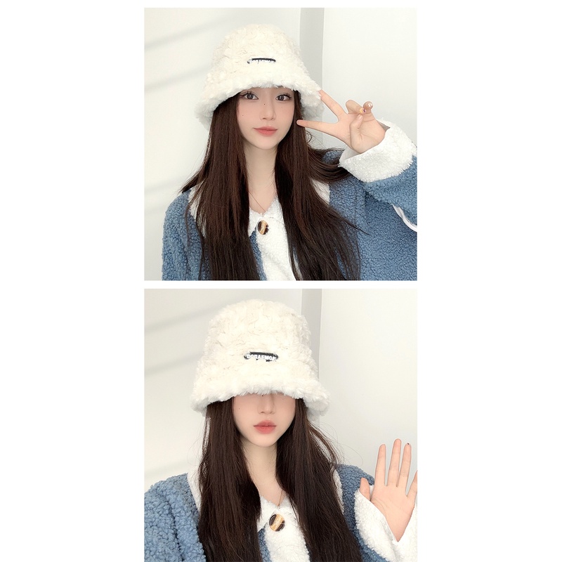 Mũ Bucket Lông Nhung Giữ Ấm Mùa Thu Đông Phong Cách Hàn Quốc Mới 2022 Cho Nữ