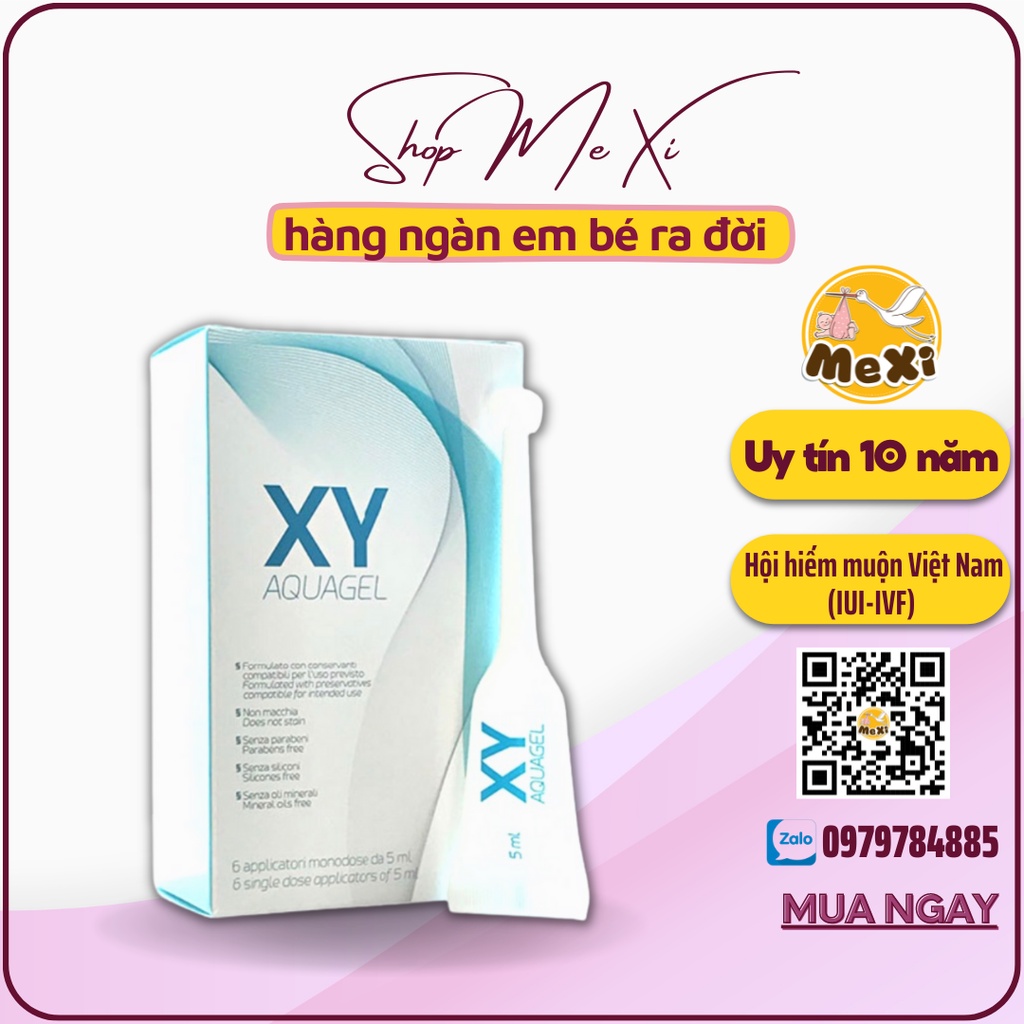 Gel XY Aquagel - Gel Baby suppor Tăng Khả Năng Thụ Thai, Bôi Trơn, giúp tinh trùng y bơi nhanh.