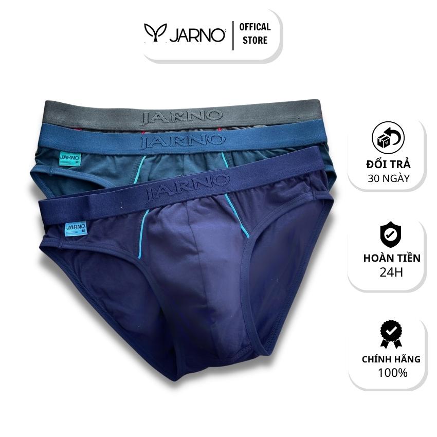 quần lót nam tam giác cotton cao cấp chính hãng jarno, quần sịp nam J31