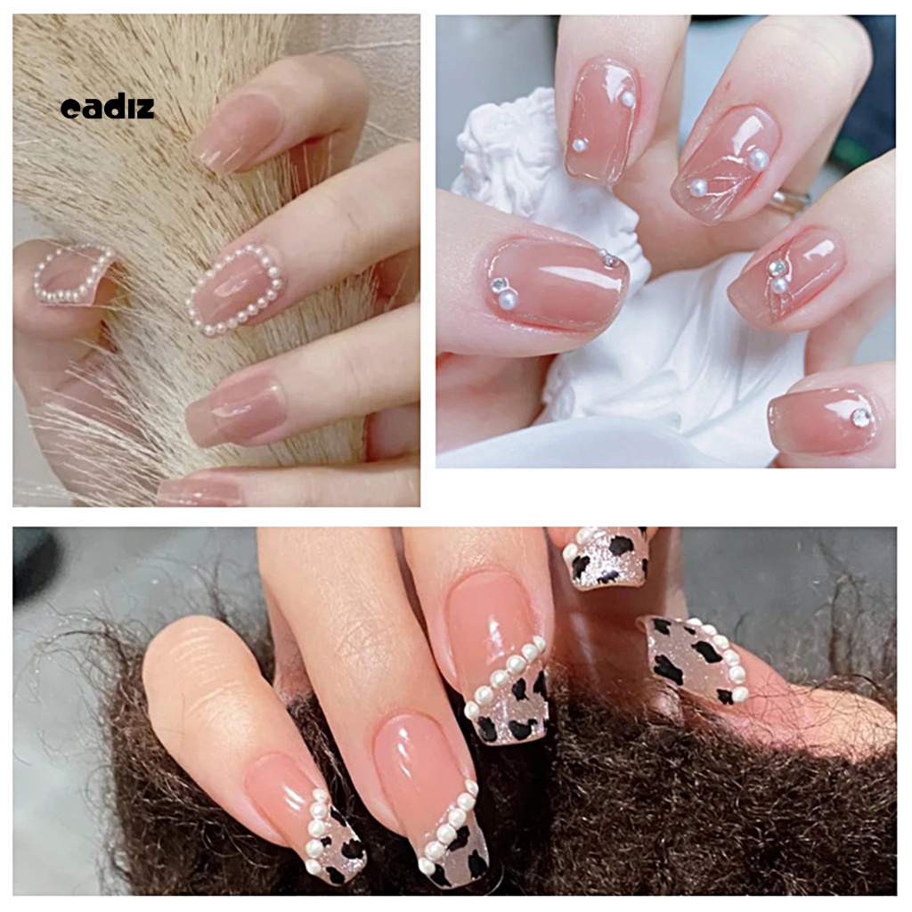 1 Túi Hạt Ngọc Trai Giả Mini Trang Trí Móng Tay Chống Rơi