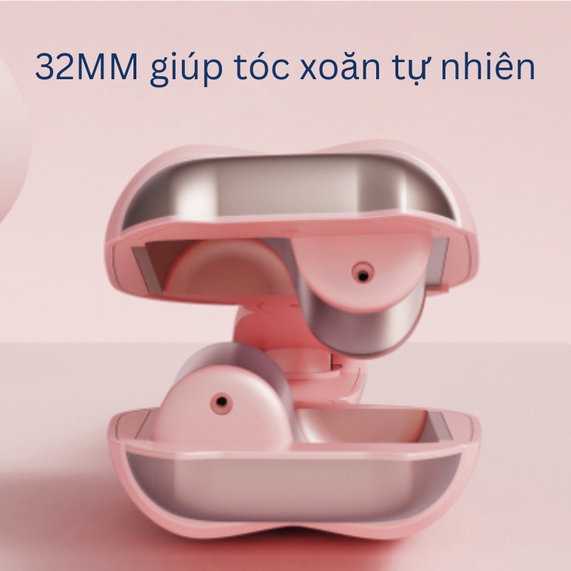 Máy uốn tóc xoăn sóng nước Hippie ion âm CENBY Premium Hair Styler không làm tổn thương tóc