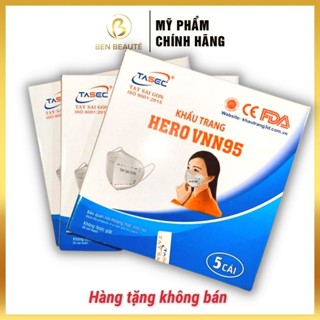 HÀNG TẶNG KHÔNG BÁN  Khẩu Trang Tasec Hero VNN95 combo 5 cái