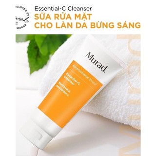 Set Sữa rửa mặt và tinh chất dưỡng Murad Environment Shield Essential-C Cleanse & Rapid Dark Spot Correcting Serum