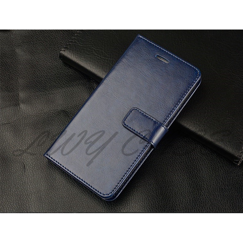 Bao Da Nắp Gập Màu Trơn Cho Samsung Galaxy A9 Pro