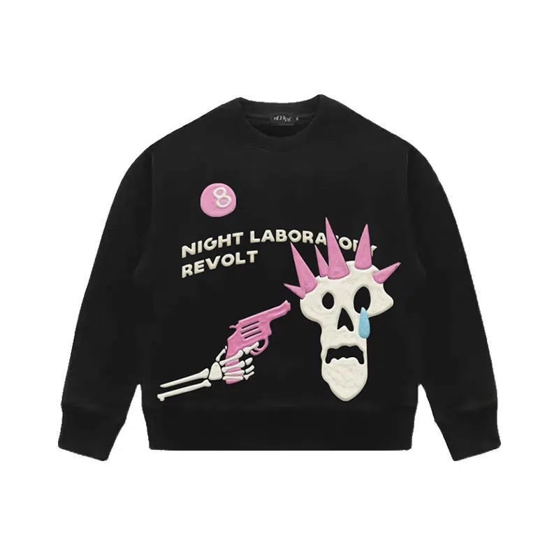 NIGHT LABORATORY SWEATER - Áo Nỉ Dài Tay Trendy Unisex