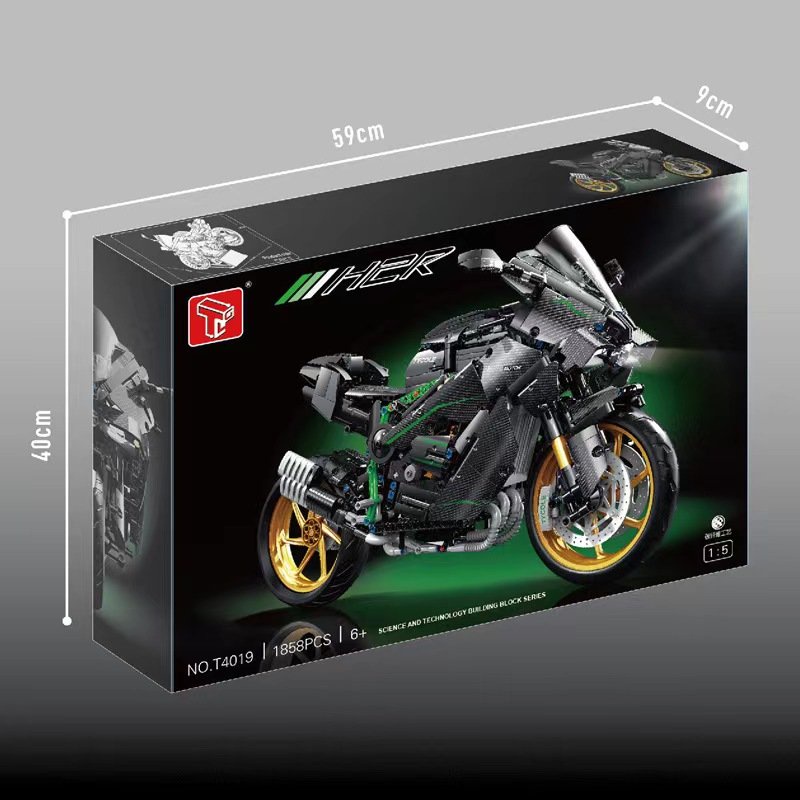 Đồ Chơi Mô Hình 3D Lắp Ráp TGL Siêu Xe Mô Tô Kawasaki H2R T4019  1:5