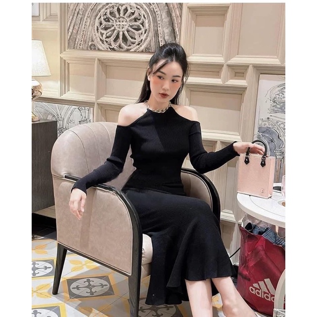 Áo len SỢI XÍCH cut out quyến rũ