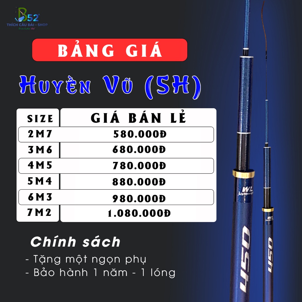 Cần Câu Tay Huyền Vũ  Cần Siêu Nhẹ