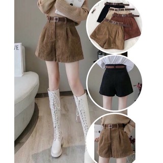 Quần short nữ nhung tăm quần sooc nữ cạp khóa siêu hot thời trang Banamo Fashion, short nhung tăm 9990