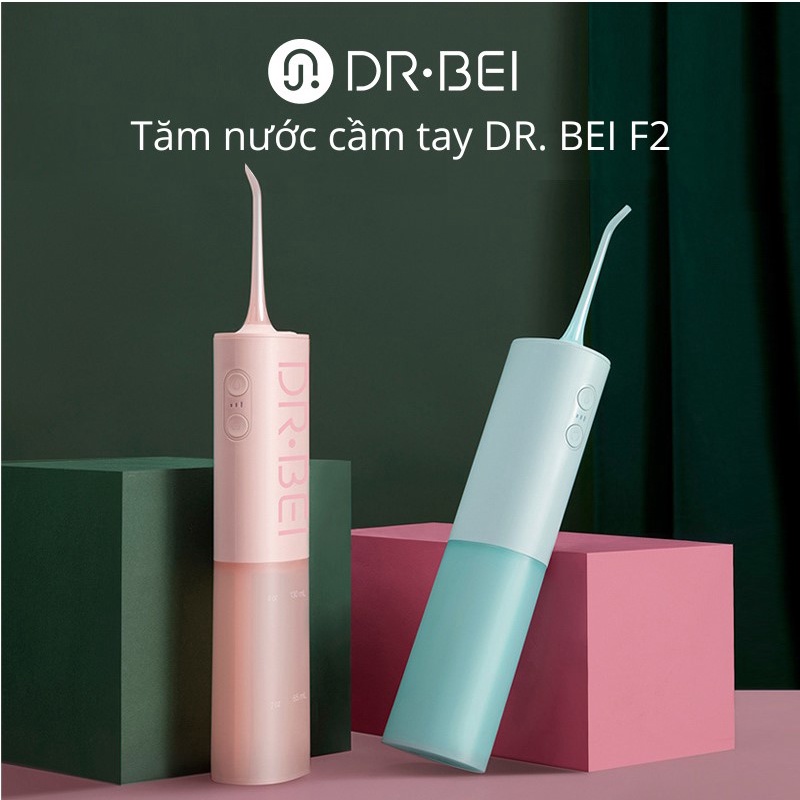 Máy Tăm Nước Cầm Tay Làm Sạch Răng Miệng, Mảng Bám DR.BEI Portable Water Flosser F2