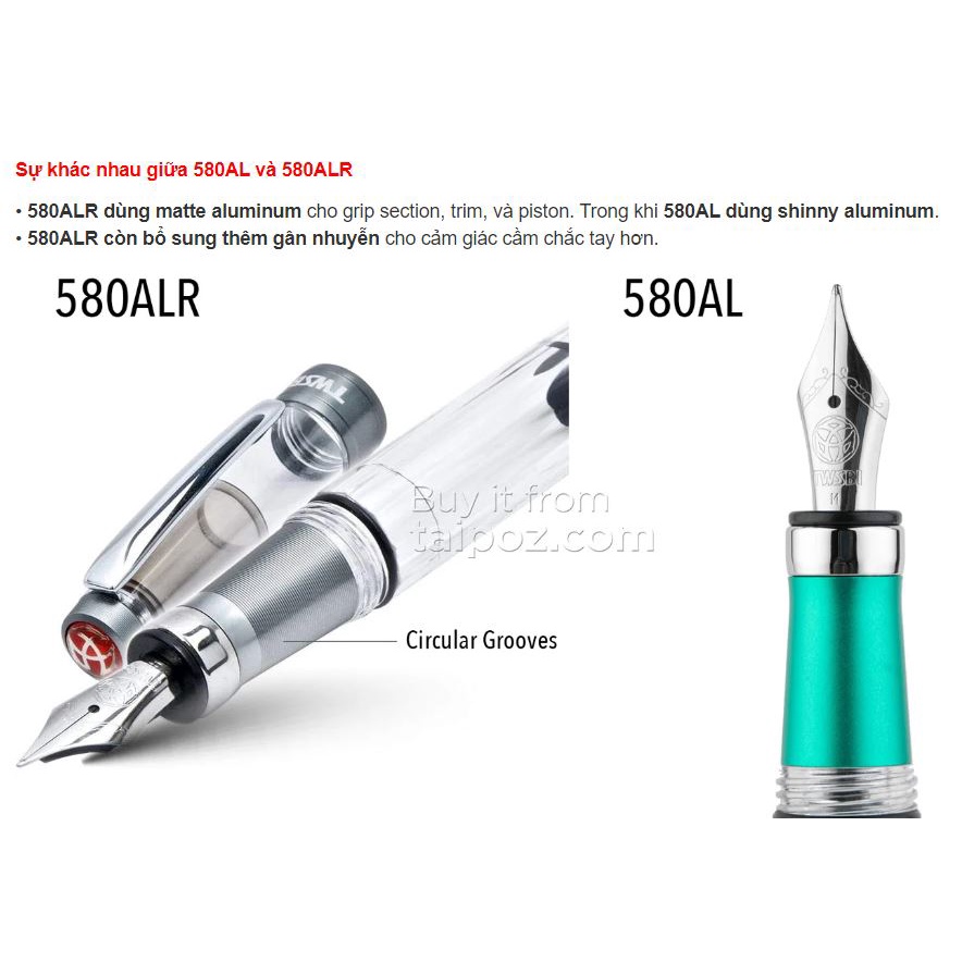 - BÚT MÁY TWSBI DIAMOND 580ALR NAVY BLUE