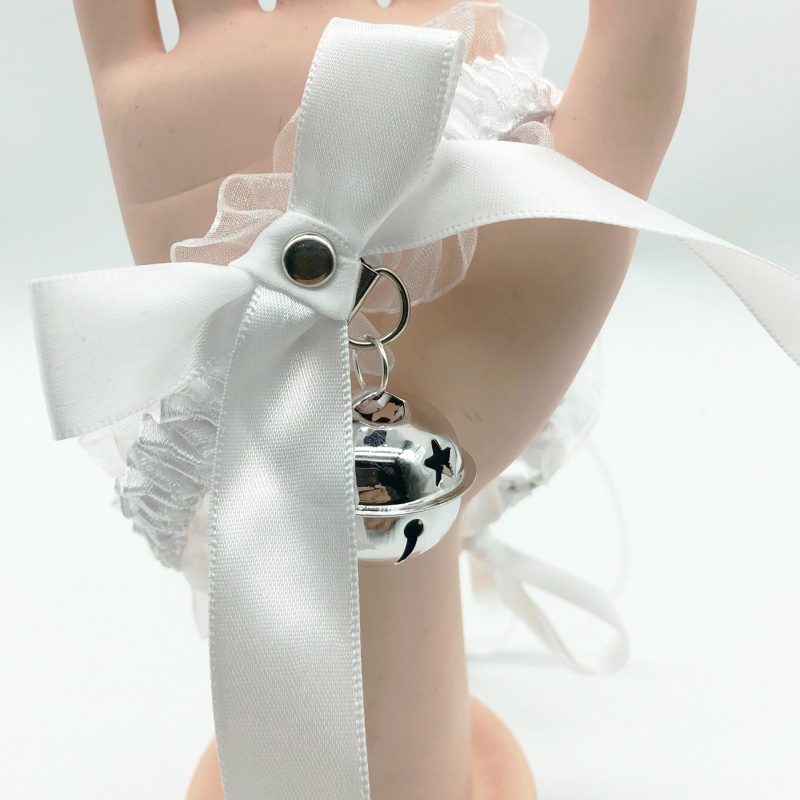 Flgo Băng Đô Tai Mèo Phối Ren Đính Chuông Dễ Thương