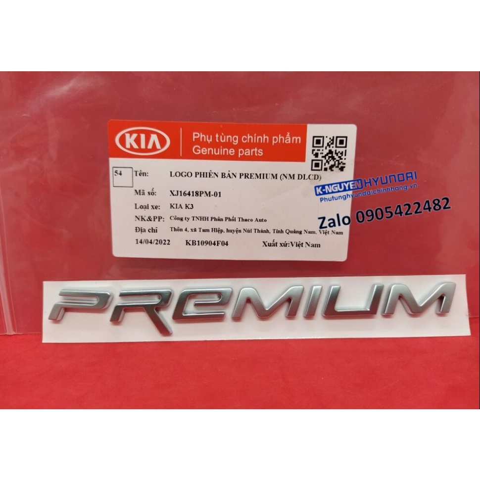 Logo chữ nổi premium xe KIA K3 - mẫu MỚI nhất 2022