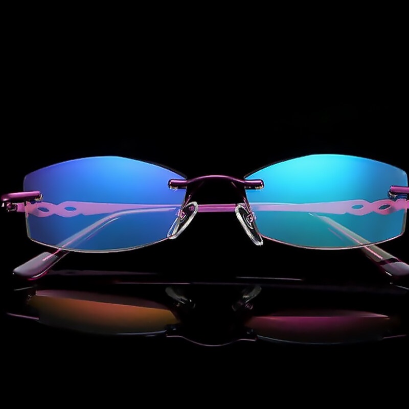 Kính Đọc Sách HD Không Gọng Siêu Nhẹ Chống Bức Xạ Cho Nữ